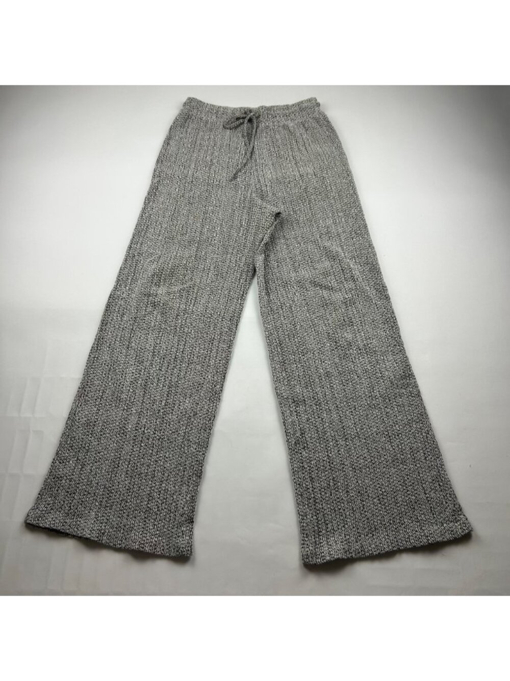 Zara Textured Knit Wide Leg Lounge Pant S